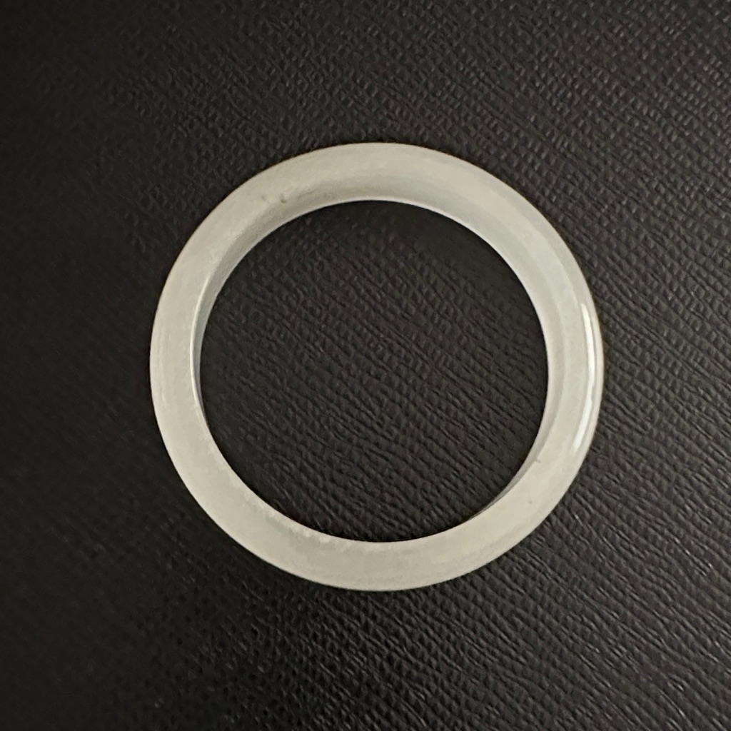 Elegant Jade White Ring